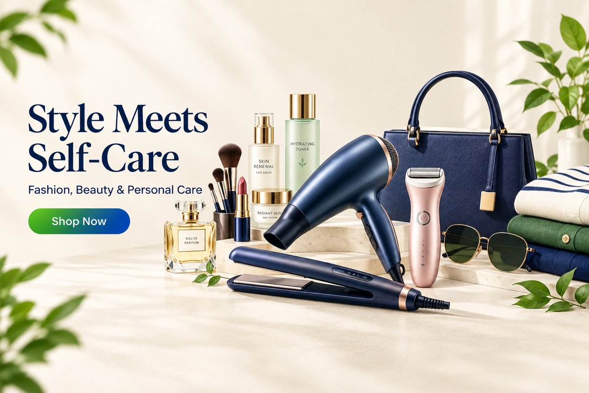 OmaBazaar personal care, fashion aur beauty slider