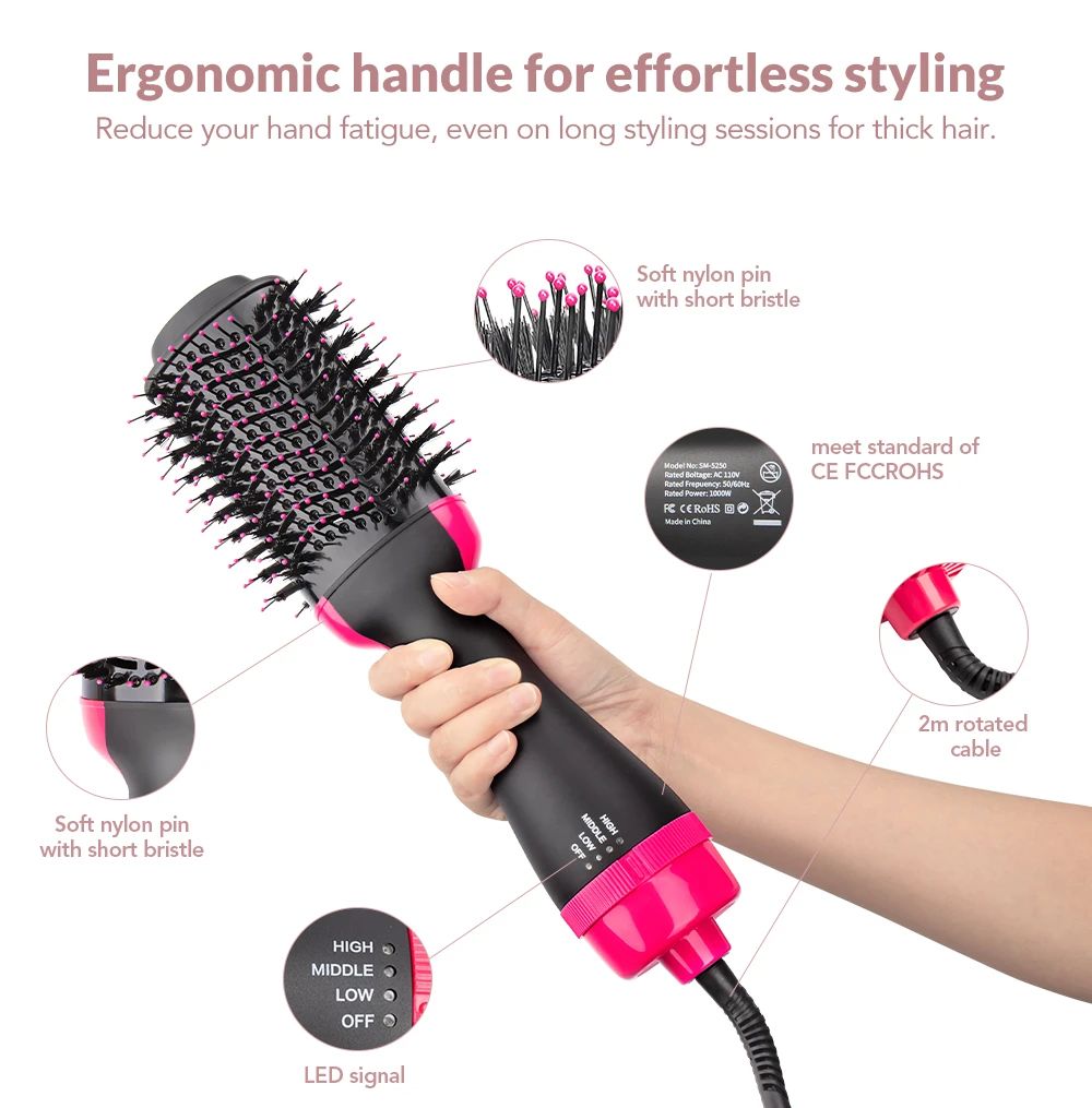One step hair dryer
