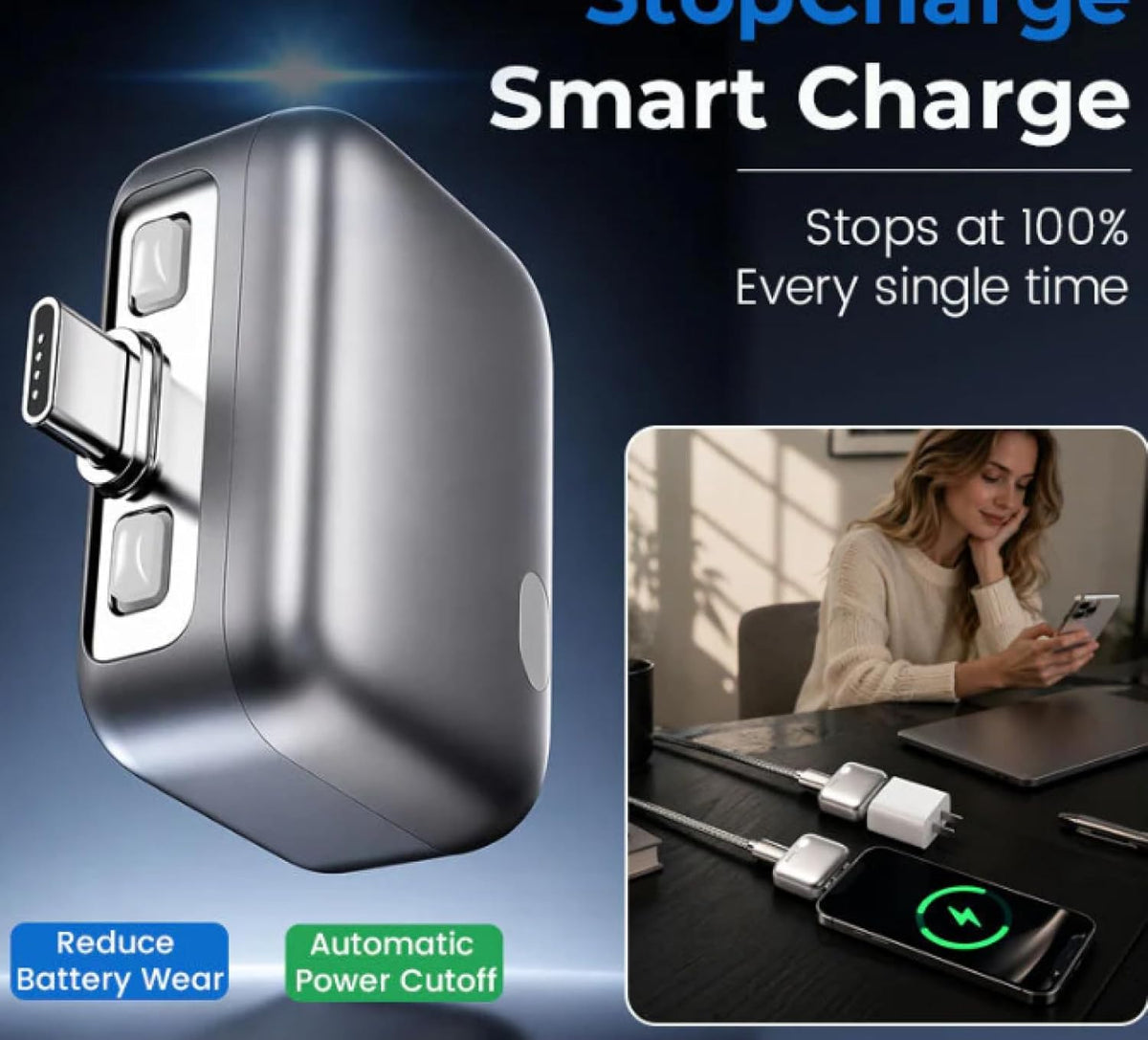 Auto Stop Charging Adapter