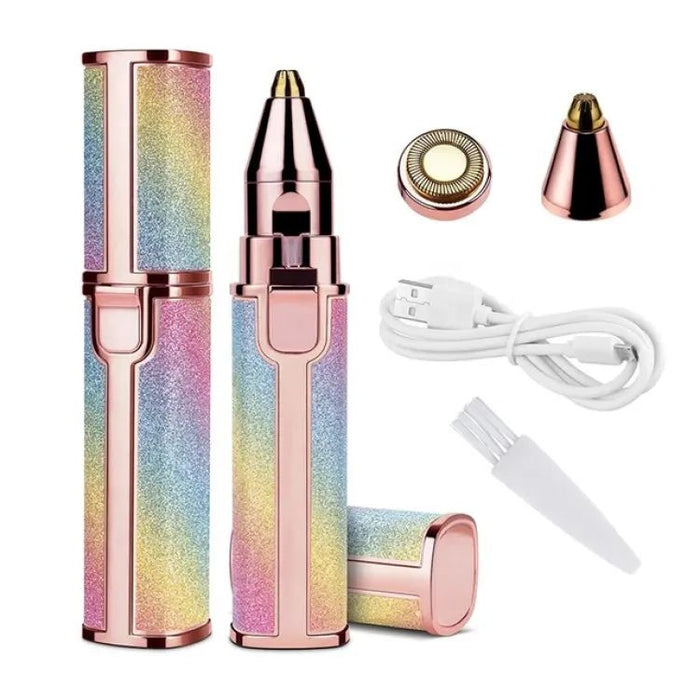 2in1 Electric Eyebrow Trimmer and Shaver Rechargeable Hair Remover for All Parts Use in Pen Flawless Hair Remover