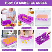 Ice Cube Mould Tray for Freezer Silicone